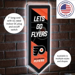 Evergreen Ultra-Thin Glazelight LED Wall Decor, Pennant, Philadelphia Flyers- 9 X 23 Inches Made In USA -Optimal Home Decoration GUEST 014f2156 d239 493c 9697 8bbcaef9564c