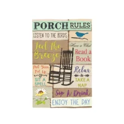 Evergreen Porch Rules Flag Combo Kit