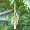 Evergreen 8"H Turquoise Swirl Chime