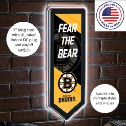 Evergreen Ultra-Thin Glazelight LED Wall Decor, Pennant, Boston Bruins- 9 X 23 Inches Made In USA -Optimal Home Decoration GUEST 02027e91 9f74 4b23 8e27 e416fd8040e7