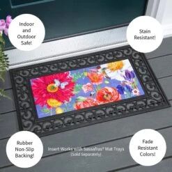 Evergreen English Garden Florals Sassafras Indoor Outdoor Switch Doormat 1'10"x10" Multicolored 9 Evergreen English Garden Florals Sassafras Indoor Outdoor Switch Doormat 1'10"x10" Multicolored -Optimal Home Decoration GUEST 028179fb 16c9 401b bbae 9cab2155b8be