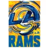 Evergreen NFL Los Angeles Rams Garden Suede Flag 12.5 X 18 Inches Indoor Outdoor Decor