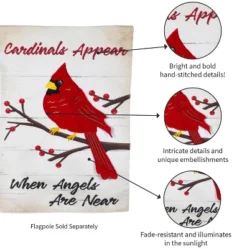 Evergreen Flag When Angels Are Near Garden Linen Flag -Optimal Home Decoration GUEST 0526628c 9715 496a aa68 a3f76752004a