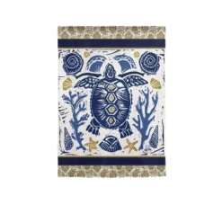 Evergreen Primitive Sea Garden Suede Flag 12.5 X 18 Inches Indoor Outdoor Decor