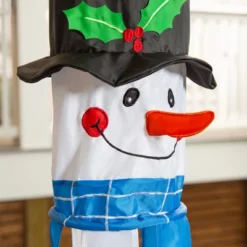 Evergreen Sculpted Snowman Windsock