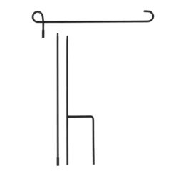 Evergreen Flag Elegant Sturdy Black Metal 3 Piece Garden Flag Stand - 15" Long X 42" High -Optimal Home Decoration GUEST 06d2e43d f081 470f 96e5 0dd3e8b60585