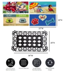 Evergreen Indoor Outdoor Doormat Bundle Set Of 5 - Frame And 4 Welcome Paw Print Pet Inserts 11 Evergreen Indoor Outdoor Doormat Bundle Set Of 5 - Frame And 4 Welcome Paw Print Pet Inserts -Optimal Home Decoration GUEST 093aa020 df60 4f6e ba73 9a7ac0b2e710