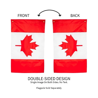 Evergreen Canada Garden Applique Flag 12.5 X 18 Inches Indoor Outdoor Decor 3 Evergreen Canada Garden Applique Flag 12.5 X 18 Inches Indoor Outdoor Decor - Image 3