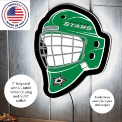 Evergreen Ultra-Thin Edgelight LED Wall Decor, Helmet, Dallas Stars- 15.6 X 19 Inches Made In USA -Optimal Home Decoration GUEST 100c1b55 48c7 42ec b50e 7df8d2683050