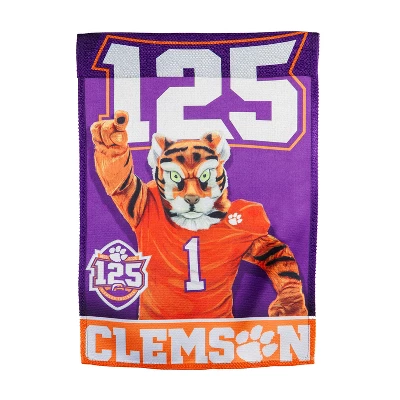 Evergreen NCAA Clemson University Garden Suede Flag 12.5 X 18 Inches Indoor Outdoor Decor 2 Evergreen NCAA Clemson University Garden Suede Flag 12.5 X 18 Inches Indoor Outdoor Decor - Image 2