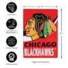 Evergreen Flag, DS New Burlap, Garden, Chicago Blackhawks