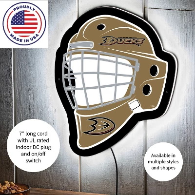 Evergreen Ultra-Thin Edgelight LED Wall Decor, Helmet, Anaheim Ducks- 15.6 X 19 Inches Made In USA 4 Evergreen Ultra-Thin Edgelight LED Wall Decor, Helmet, Anaheim Ducks- 15.6 X 19 Inches Made In USA - Image 4