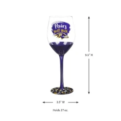 Evergreen Baltimore Ravens, 17oz Boxed Stemware