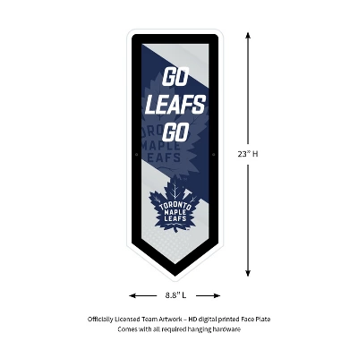 Evergreen Ultra-Thin Glazelight LED Wall Decor, Pennant, Toronto Maple Leafs- 9 X 23 Inches Made In USA 1 Evergreen Ultra-Thin Glazelight LED Wall Decor, Pennant, Toronto Maple Leafs- 9 X 23 Inches Made In USA