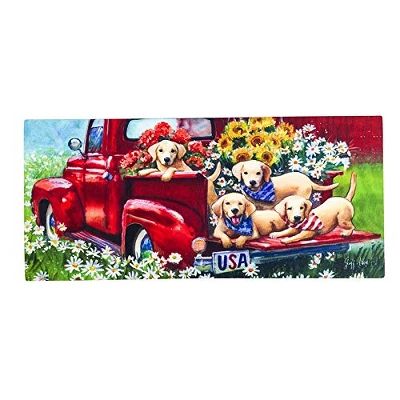 Evergreen Indoor Outdoor Doormat Bundle Set Of 5 - Frame And 4 Welcome Paw Print Pet Inserts 2 Evergreen Indoor Outdoor Doormat Bundle Set Of 5 - Frame And 4 Welcome Paw Print Pet Inserts - Image 2