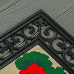 Evergreen Black Fleur Scroll Sassafras Floor Mat Indoor Outdoor Rubber Tray 18"x30" Fits Sassafras Inserts 10"x22" Black 10 Evergreen Black Fleur Scroll Sassafras Floor Mat Indoor Outdoor Rubber Tray 18"x30" Fits Sassafras Inserts 10"x22" Black -Optimal Home Decoration GUEST 177be4a7 a902 4a36 9585 a9fd20853b4e