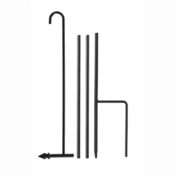 Evergreen Flag Elegant Sturdy Black Metal 4 Piece Garden Flag Stand - 16" Long X 44" High -Optimal Home Decoration GUEST 192ab7f1 cef8 46f4 835a d8a50cb53508