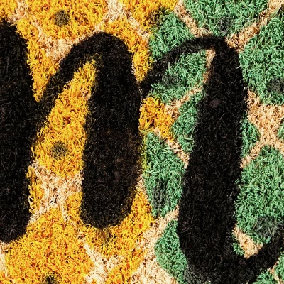 Evergreenful Pineapples Shaped Indoor Outdoor Natural Coir Doormat 1'4"x2'4" Multicolored 2 Evergreenful Pineapples Shaped Indoor Outdoor Natural Coir Doormat 1'4"x2'4" Multicolored - Image 2