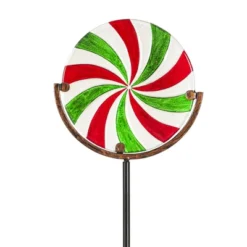 Home & Garden Candy Cane Garden Stake - One Yard Stake 33.0 Inches - Yard Decor Christmas - - Glass - Multicolored -Optimal Home Decoration GUEST 1b03049a 9920 4afd 9608 6322c7215b32