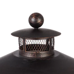 Evergreen Tall Fire Pit With Chimney- 22 X 31 X 22 Inches Outdoor Safe And Weather Resistant With Spark Guard, Fire Pan, And Poker 12 Evergreen Tall Fire Pit With Chimney- 22 X 31 X 22 Inches Outdoor Safe And Weather Resistant With Spark Guard, Fire Pan, And Poker -Optimal Home Decoration GUEST 1e14019c 4dfa 49ed 8f40 19e9d25c88c2