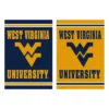 Evergreen Embossed Suede Flag, GDN Size, West Virginia University
