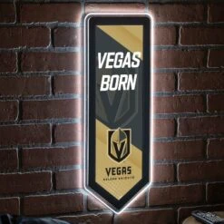 Evergreen Ultra-Thin Glazelight LED Wall Decor, Pennant, Las Vegas Golden Knights- 9 X 23 Inches Made In USA -Optimal Home Decoration GUEST 1f5f373e b07f 47ec 9399 5de78841d0fa