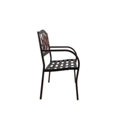 Evergreen Dragonfly Metal Garden Bench, Bronze -Optimal Home Decoration GUEST 1fb6ccff e84e 417d a8dc 9f020f37e0f0