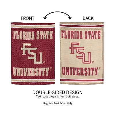 Evergreen Embossed Suede Flag, GDN Size, Florida State University 2 Evergreen Embossed Suede Flag, GDN Size, Florida State University - Image 2