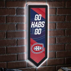 Evergreen Ultra-Thin Glazelight LED Wall Decor, Pennant, Montreal Canadiens- 9 X 23 Inches Made In USA -Optimal Home Decoration GUEST 20ae6006 d4f0 41c3 abf4 397b9657a437