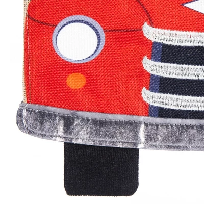 Evergreen Red Truck Flowers Garden Burlap Flag 12.5 X 18 Inches Indoor Outdoor Decor 3 Evergreen Red Truck Flowers Garden Burlap Flag 12.5 X 18 Inches Indoor Outdoor Decor - Image 3