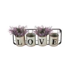 Evergreen Galvanized Metal Wall Pockets "LOVE" -Optimal Home Decoration GUEST 25715d12 070a 49d6 99e8 a25ce38816cb
