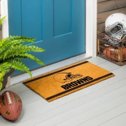 Evergreen Cleveland Browns Logo Turf Mat, Brown- 28 X 16 Inches Indoor Outdoor Doormat -Optimal Home Decoration GUEST 25de17d2 e54f 4cd2 aa5c 55924cd0b154