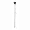 Evergreen Star Metal Extendable House Flag Pole, Black