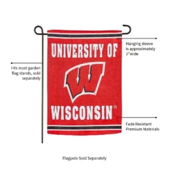 Evergreen Embossed Suede Flag, GDN Size, University Of Wisconsin-Madison -Optimal Home Decoration GUEST 294acfbc 2ef3 4daf 9184 eb11bc674f5d