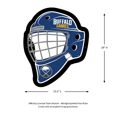 Evergreen Ultra-Thin Edgelight LED Wall Decor, Helmet, Buffalo Sabres- 15.6 X 19 Inches Made In USA 1 Evergreen Ultra-Thin Edgelight LED Wall Decor, Helmet, Buffalo Sabres- 15.6 X 19 Inches Made In USA