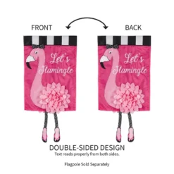 Evergreen Flag Let's Flamingle Garden Applique Flag -Optimal Home Decoration GUEST 2ad30427 2e56 4667 97b8 1fecede9768f