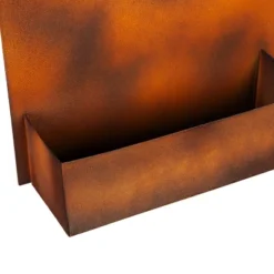 Evergreen Rust Dunes Rectangular Metal Wall Planter -Optimal Home Decoration GUEST 2af94a8b e1be 43cf 8ba2 9dfeb02f1719