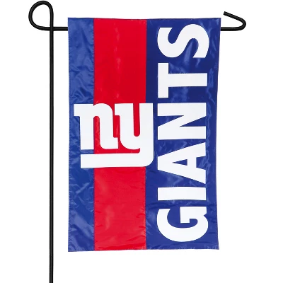 Evergreen NFL New York Giants Embroidered Logo Applique Garden Flag, 12.5 X 18 Inches Indoor Outdoor Double Sided Decor For Football Fans 1 Evergreen NFL New York Giants Embroidered Logo Applique Garden Flag, 12.5 X 18 Inches Indoor Outdoor Double Sided Decor For Football Fans