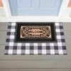 Evergreen Buffalo Check Layering Mat 11.5 X 9.5 Inches Indoor And Outdoor Decor