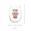 Evergreen San Francisco 49ers, 17oz Boxed Stemless Wine
