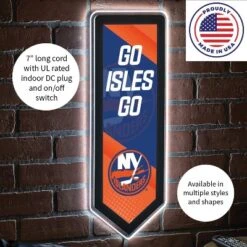 Evergreen Ultra-Thin Glazelight LED Wall Decor, Pennant, New York Islanders- 9 X 23 Inches Made In USA -Optimal Home Decoration GUEST 2c8db20f 060f 4a79 83dd d865be6a6eb9