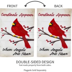 Evergreen Flag When Angels Are Near Garden Linen Flag -Optimal Home Decoration GUEST 2e1148cc 9a38 4b82 a22e 65f83a5d570d