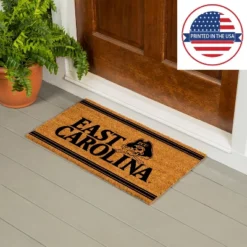 Evergreen East Carolina University Logo Turf Mat, Brown- 28 X 16 Inches Indoor Outdoor Doormat -Optimal Home Decoration GUEST 2e716f6f 9123 4389 b7ef e1a440416ec6