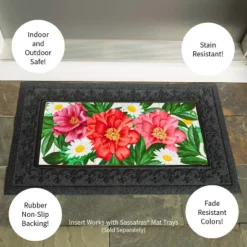 Evergreen Blooming Sassafras Indoor Outdoor Switch Doormat 1'10"x10" Multicolored -Optimal Home Decoration GUEST 2fff303d c8d2 4330 b90a 06aa041e80f3