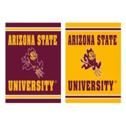 Evergreen NCAA Arizona State University Garden Suede Flag 12.5 X 18 Inches Indoor Outdoor Decor