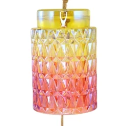 Home & Garden Agate Glass Wind Chime - One Wind Chime 8.5 Inches - Mother's Day - - Glass - Multicolored