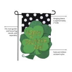 Evergreen St. Patrick's Day Bouquet Applique Garden Flag, 12.5 X 18 Inches -Optimal Home Decoration GUEST 30e8527c 370c 445c b476 c472c98ae806