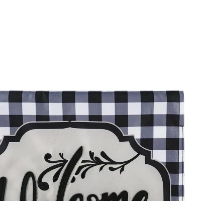 Evergreen Classic Welcome Home Garden Applique Flag- 12.5 X 18 Inches Outdoor Decor 1 Evergreen Classic Welcome Home Garden Applique Flag- 12.5 X 18 Inches Outdoor Decor