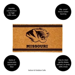 Evergreen University Of Missouri Logo Turf Mat, Brown- 28 X 16 Inches Indoor Outdoor Doormat -Optimal Home Decoration GUEST 31a79350 f3c4 4de2 91ab 4948ff28c947