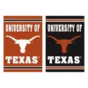 Evergreen Embossed Suede Flag, House Size, University Of Texas